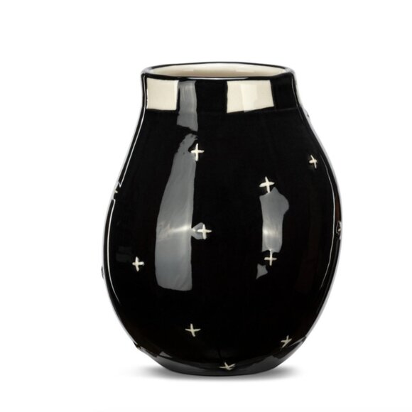 Red Heart & Black Mini Vase - Picture 3 of 3